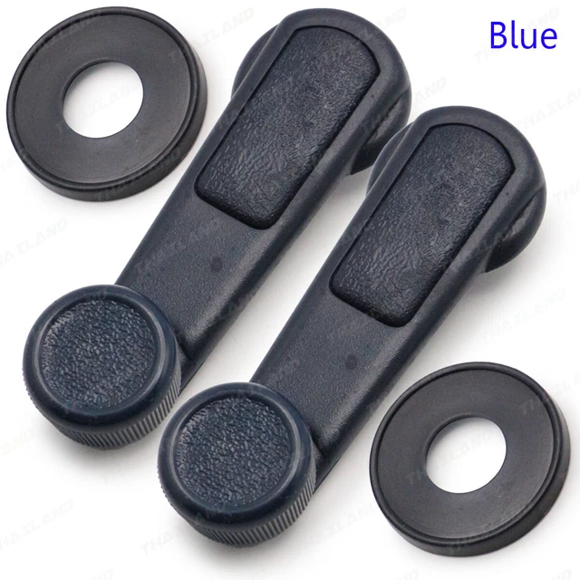 Coppia Maniglia Manovella Finestre Blu per Mitsubishi Cyclone L200 Lancer 1986 2005