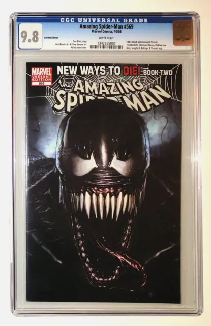 Amazing Spider-Man #569 (2008) - CGC 9.8 - Cover B Variant; 1st Anti-Venom