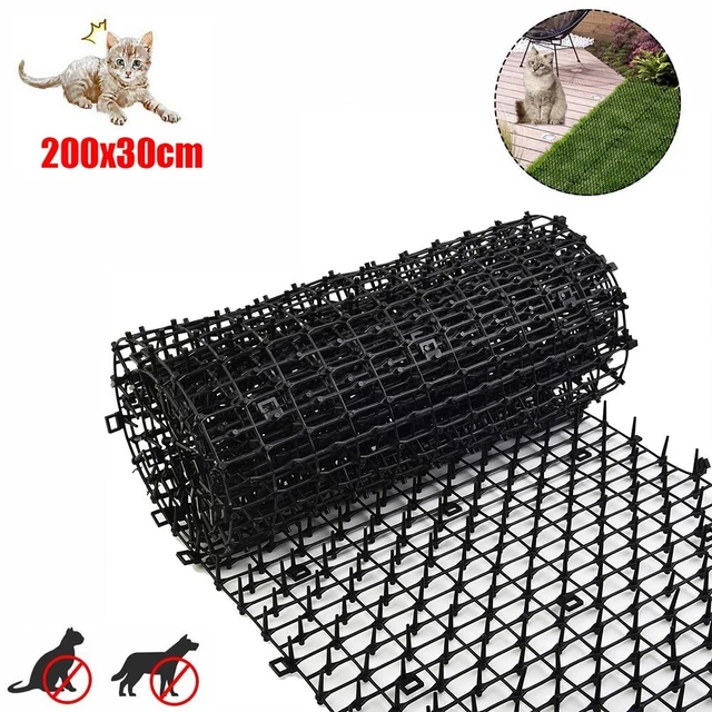 Tapis de dissuasion pour chat noir répulsif pour animaux 2M outil de pointe en