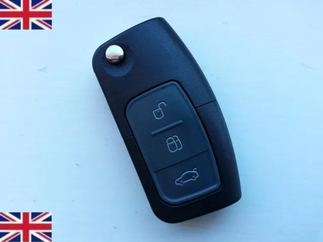 Flip Key Anhänger Etui flache Klinge Ersatz 3 Tasten für Ford Focus Fiesta Mondeo