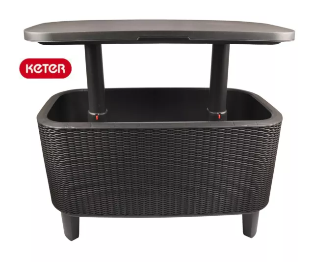 Keter Cool BAR Tavolo Bevy Kuehlbox Getränkebox Tavolino Da Festa Cocktailbar