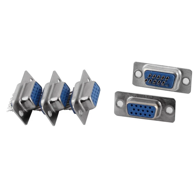 20 Pezzi Connettori DB15 VGA Maschio - 15 Pin D-SUB Per Saldatura - Foto 5