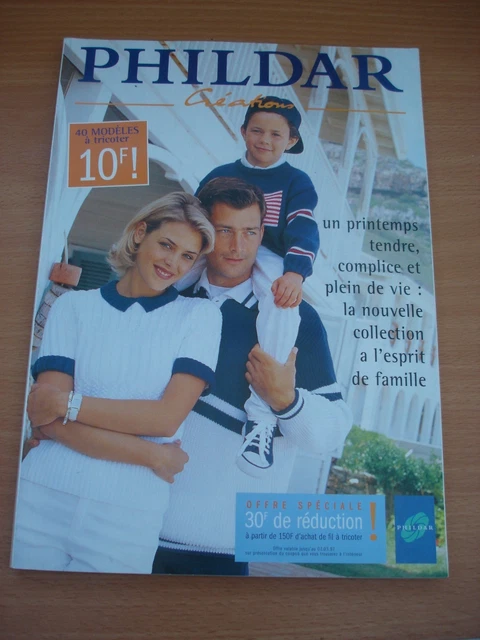 Catalogue Ancien Phildar Laine Tricot N°152 Femme Automne-hiver 1987 - Occasion Bon état