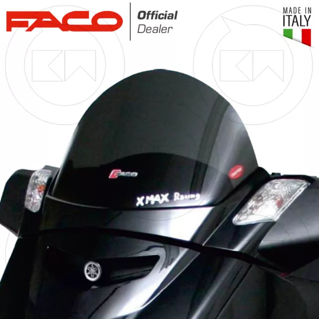 Faco Cupolino Parabrezza Basso Fumè Scuro Yamaha X-Max Xmax 125/250 2005 - 2009