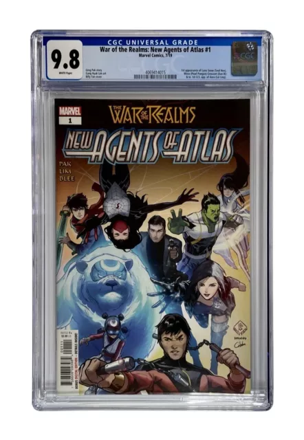 War of the Realms: New Agents of Atlas #1 CGC 9.8 1st Wave, Aero, Luna Snow
