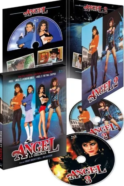 ANGEL The Trilogy 1-3 (1984-88) Blu-Ray Ltd Ed NEW (Spanish Pkg/English Audio)