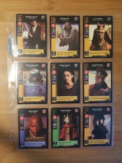Young Jedi CCG Menace of Darth Maul Complete Set 140 cards