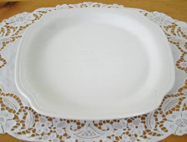 Vintage Syracuse China Restaurant White Plate ~ 8 3/8" x 9 1/4" ~