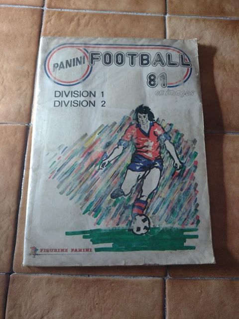 Album autocollant de football vintage complet Panini Football 81 1981