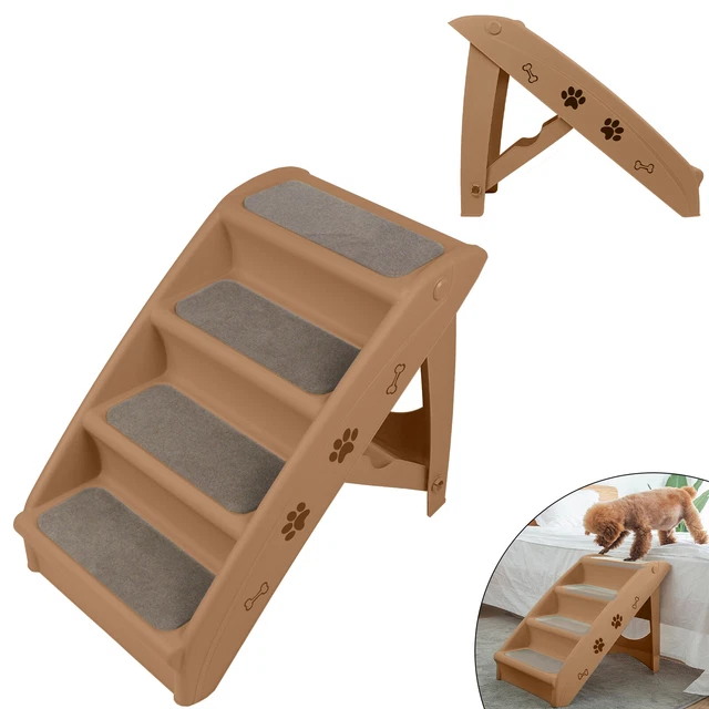 Haustiertreppe 4 Stufen Kunststoff Hundetreppe für Hunde&Katzen Haustierleiter*