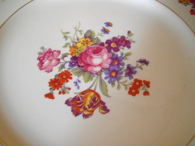 Vintage Syracuse China SHARON Old Ivory O.P.CO 10 1/4" Dinner Plate ~ 2