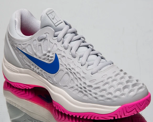 NIKE AIR ZOOM Cage 3 HC Femmes Platine Pur Tennis Chaussures