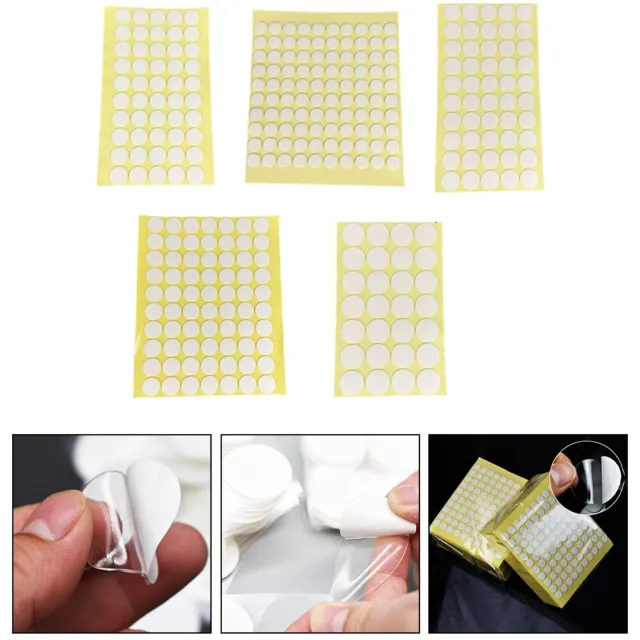 Nano Band mit transparentem runden Acrylkleber 5 Blatt spurloser Punkt