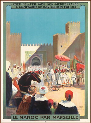 97465 le maroc PAR Air ATLAS CASABLANCA MAROCCO AFRICA parete Stampa Poster UK 