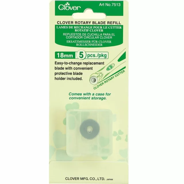 Clover Rotary Blade Refill 18mm 5 Blades - 7513