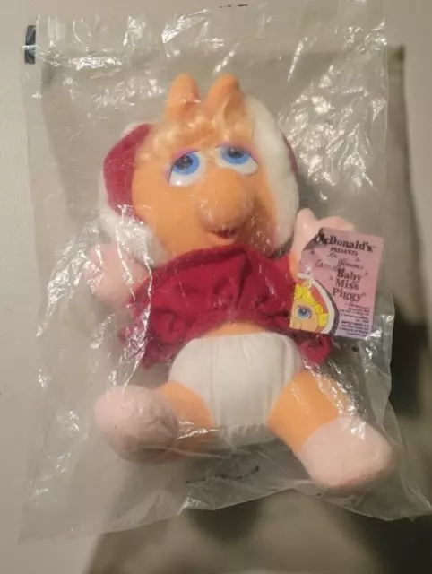 McDonalds Jim Hensons Baby Miss Piggy Plush Muppet Babies 1988 Christmas