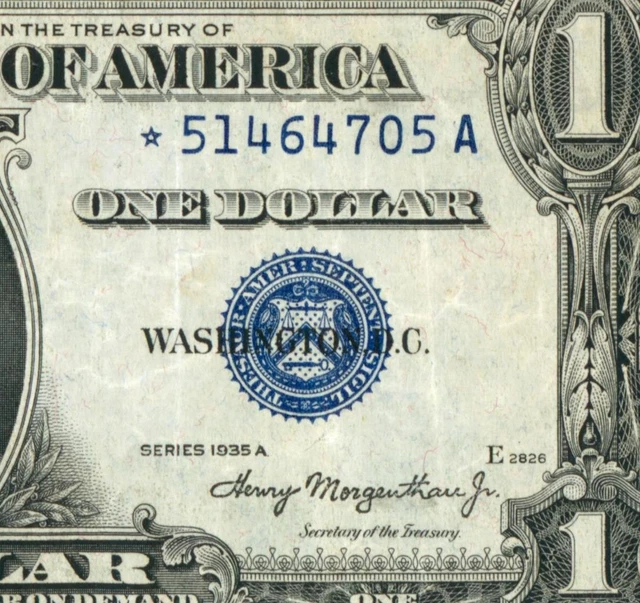 ** STAR ** $1 1935 A Silver Certificate ** DAILY CURRENCY AUCTIONS FREE RETURN