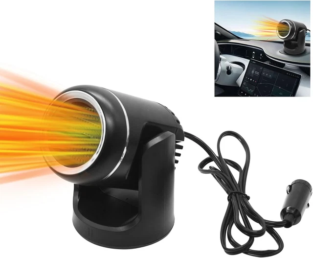 Riscaldatore Per Auto 2 In 1 12V 200w Ventilatore Portatile 360&deg; Aria Calda E Fredda Regolabile Sbrinamento Antiappannamento Riscaldatore Invernale (1 | Leroy Merlin