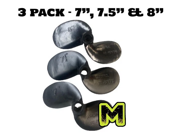 Mud-Skipper Propeller Kit - 3 Pack (7", 7.5" & 8")