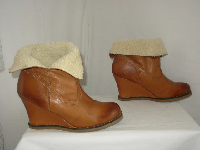 Bottines / Boots compensées fourrées Kookaï P.38,5/39 2