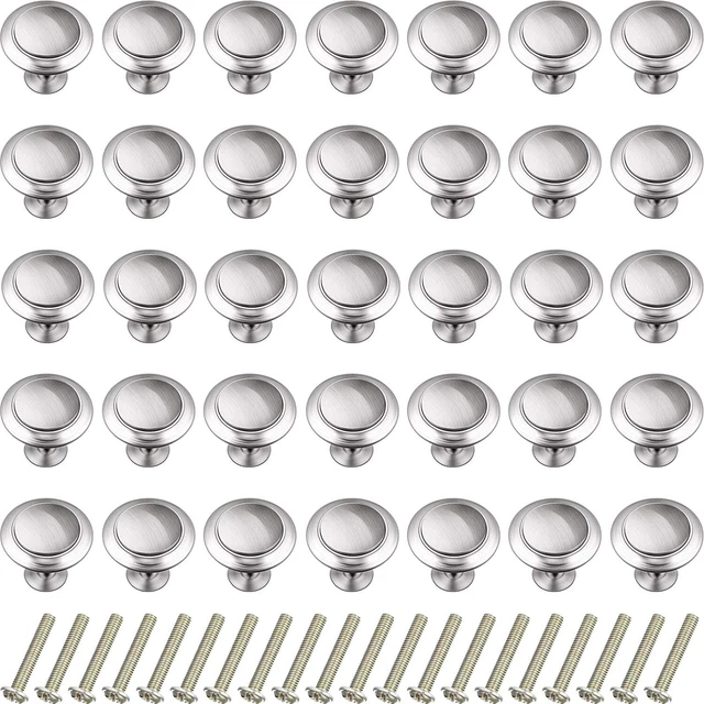 40 Pieces Cabinet Knobs Round Cabinet Pulls Handles Kitchen Drawer Hardware NEW