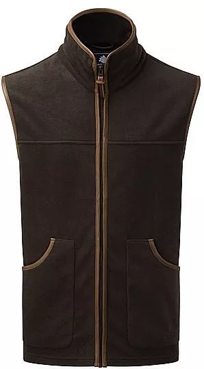 ShooterKing Fleece Gilet Vest Waistcoat Brown Hunting Shooting Fishing