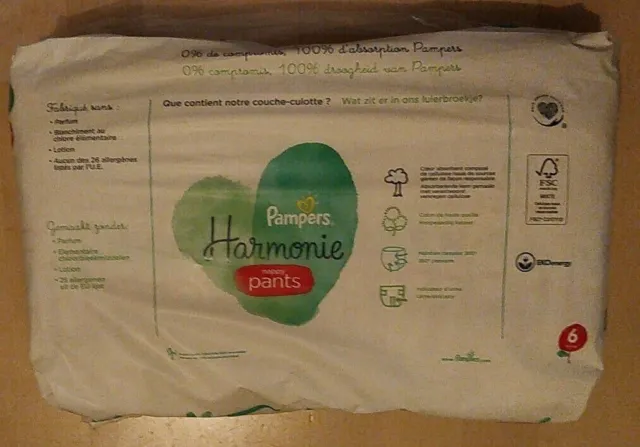 88 Couches Pampers Harmonie Taille 6 (15 Kg+) 3