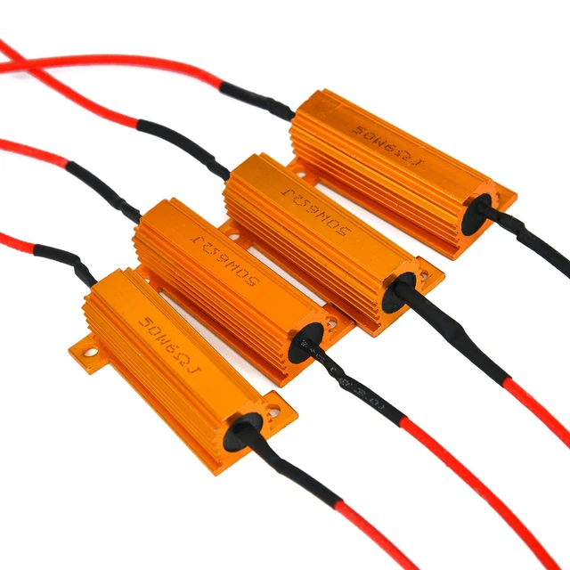 CGEAMDY 2 Pezzi LED Resistenze Di Carico, 50W 6Ohm Resistenze Di Carico