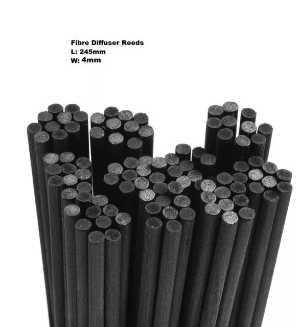 12x Black Fibre Diffuser Reed Sticks-Replacement