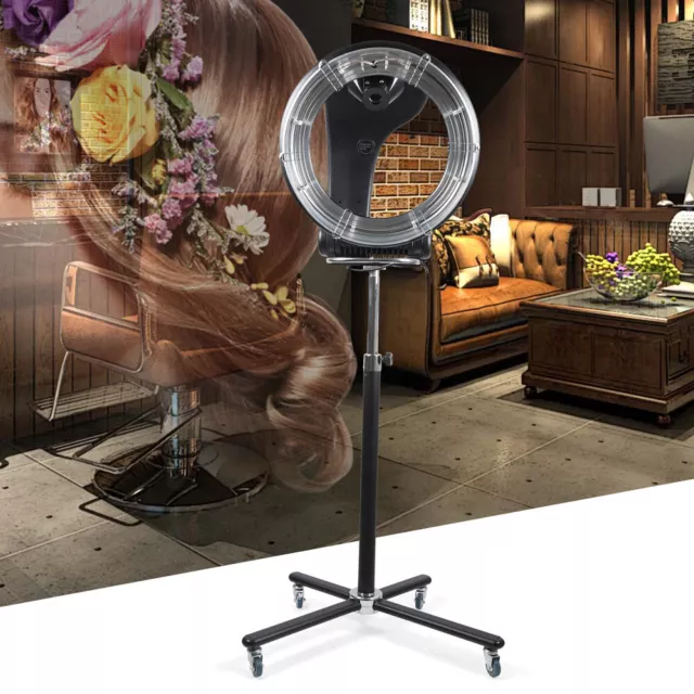 Pro Infrared Stand Hair Dryer 360° Rotate Salon Orbiting Styling Perming 6 Modes
