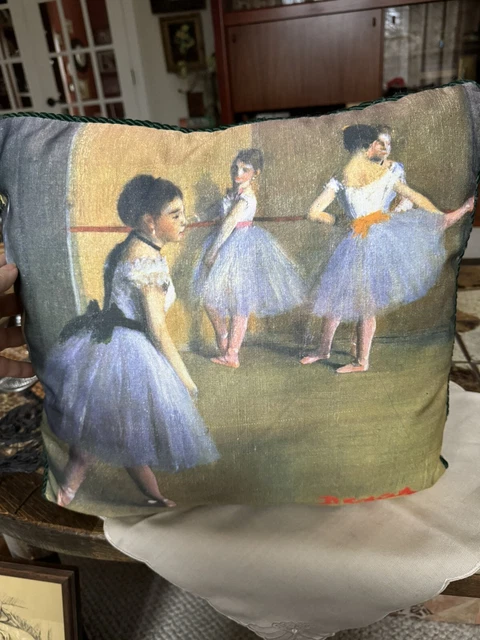 Decorative Pillow, Degas  DANCERS  16.5”x 17”