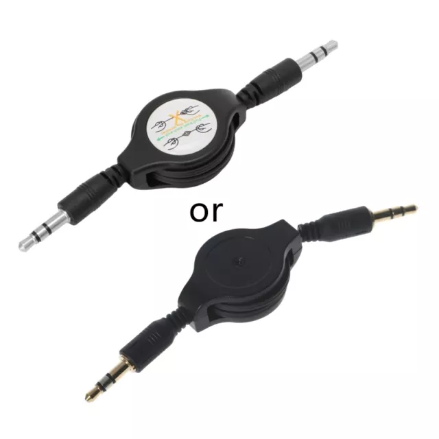 Retractable 3.5mm Car AUX Music Line Cable Cord for Tablet Cellphone MP3/4/5