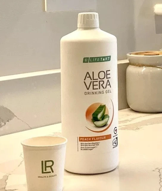ALOE VERA 98 Leaf Fillet Peach Flavour Drinking Gel LR HEALTH MISSION