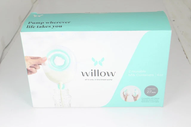 Willow Breast All-In-One Milk REUSABLE Containers, 27mm 1 pair U2C