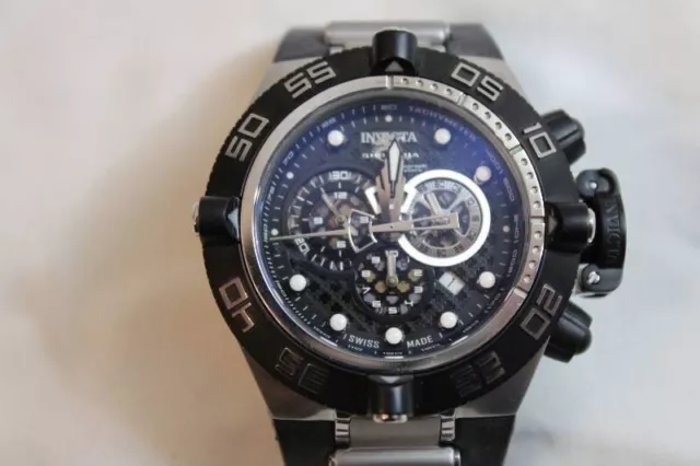Men's Invicta 6564 Two Tone Stainless Subaqua Chronograph Dial Watch NEEDS BAND