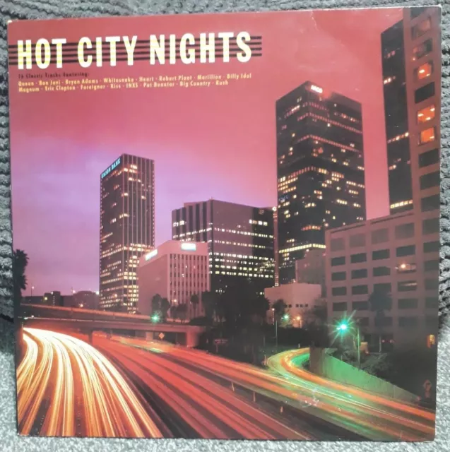 Hot City Nights - 16 Classic Rock Tracks - 1988 Compilation 12" LP Vertigo Vinyl