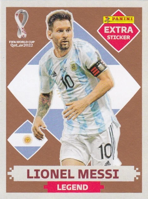 Messi Rookie Panini Sticker PANINI STICKER FUSSBALL WM 2022 Extra Sticker: Lionel Messi Legend ...