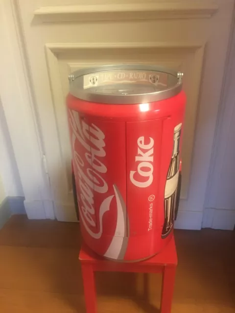 COCA COLA radio CD cassette stereo con  telecomando vintage