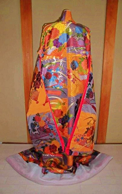 Japanese Kimono Uchikake Wedding Pure Silk  japan 905