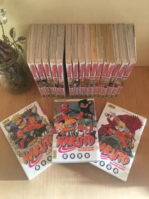 Lot De 19 Mangas Naruto Du Tome 1 Au Tome 19 Masashi Kishimoto Avec Jaquette Tbe