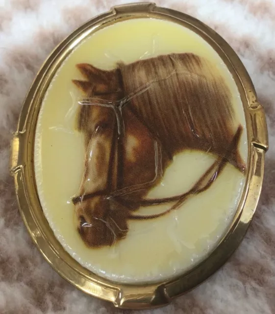 Palomino Horse Head Pin