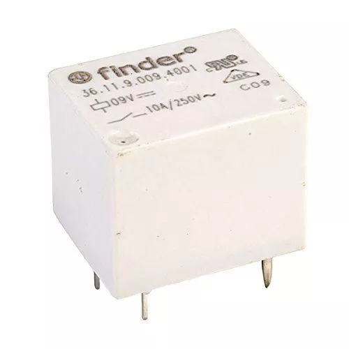 1 x 1 x Finder 36.11.9.009.4011 Leiterplattenhalterung Relais 10A 9VDC SPDT-CO