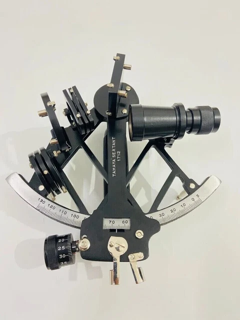 Sextant De Navigation Tamaya En Laiton Massif - Reproduction Ancienne Fonctionnelle
