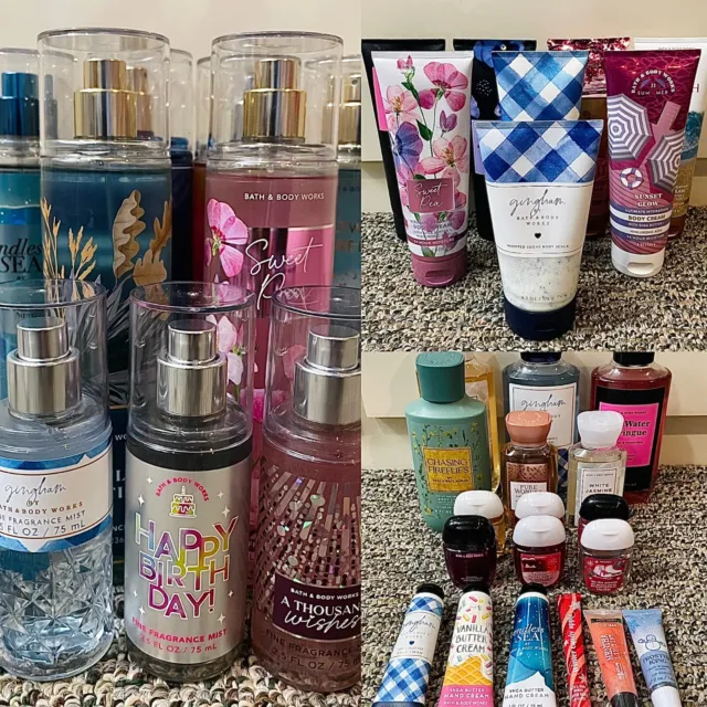 Bath & Body Works Sprays, Lotion + Wash, Lips, Sanitizer,  YOU CHOOSE! 4/9