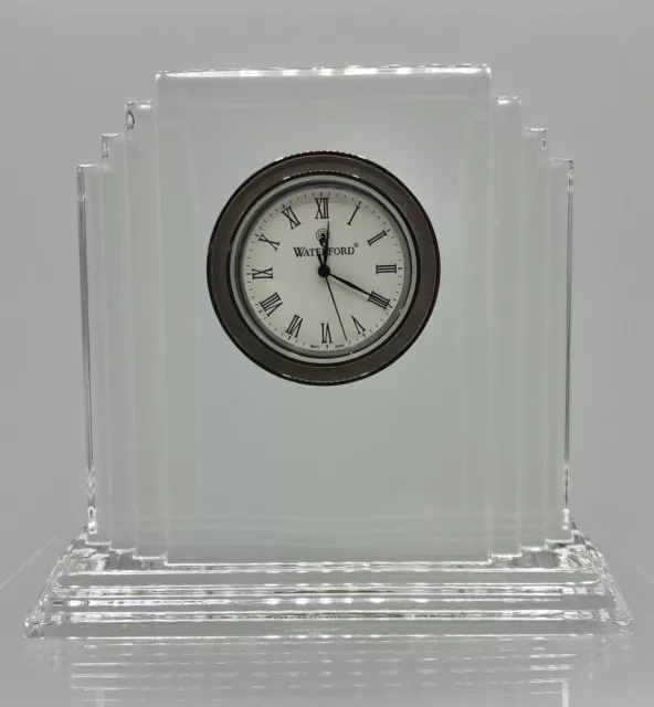 Waterford Crystal Metropolitan Clock / Small Desk Top /b