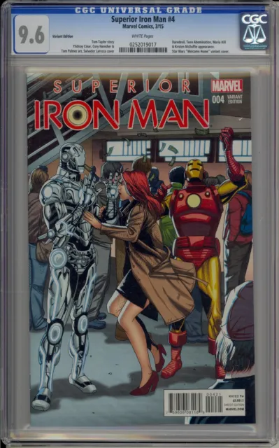 Superior Iron Man #4 - Cgc 9.6 - Larroca Welcome Home Variant - 0252019017