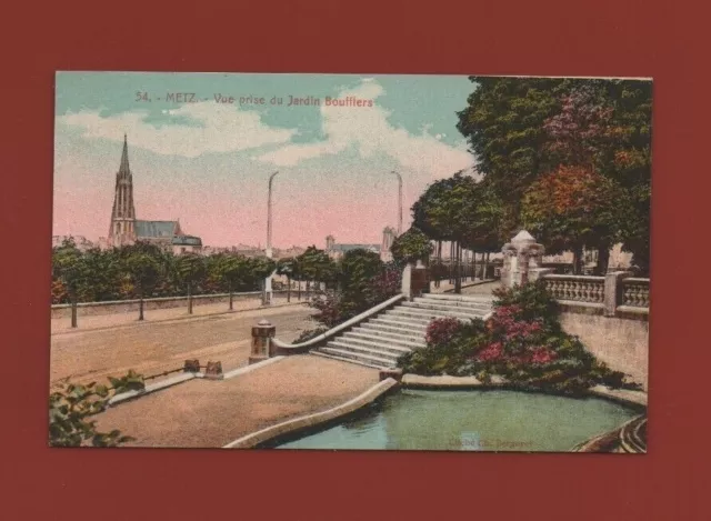 METZ - Vue prise du jardin Boufflers  ...  .  (L6156)