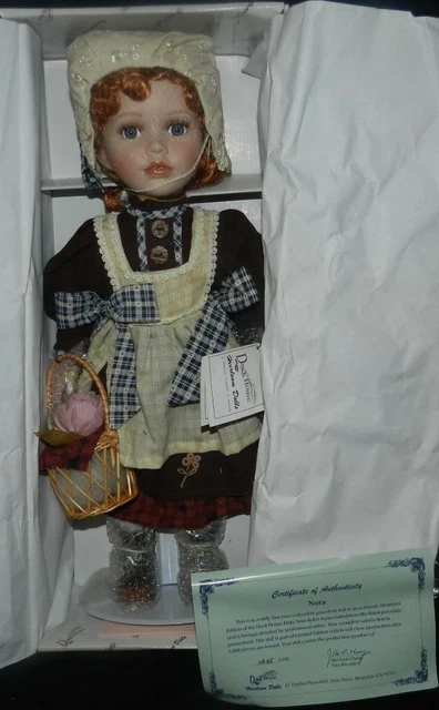 New Duck House Heirloom Porcelain Doll 18" Nora Limited Edition with COA