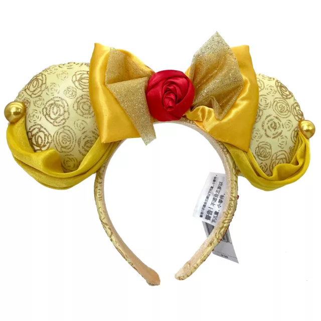 Disney Parks Minnie Mouse Bow Mickey Belle Beauty and the Beast Ears Headband
