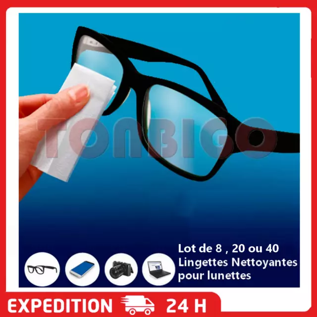 Lot de Lingettes nettoyantes  pour verre lunettes écrans smartphone optiques